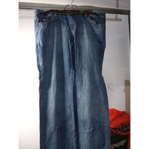 Arizona Jeans Straight Light Wash Women's Blue Jeans Size 17 Inseam 32"